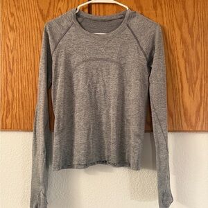 Lululemon Grey Scuba Long Sleeve